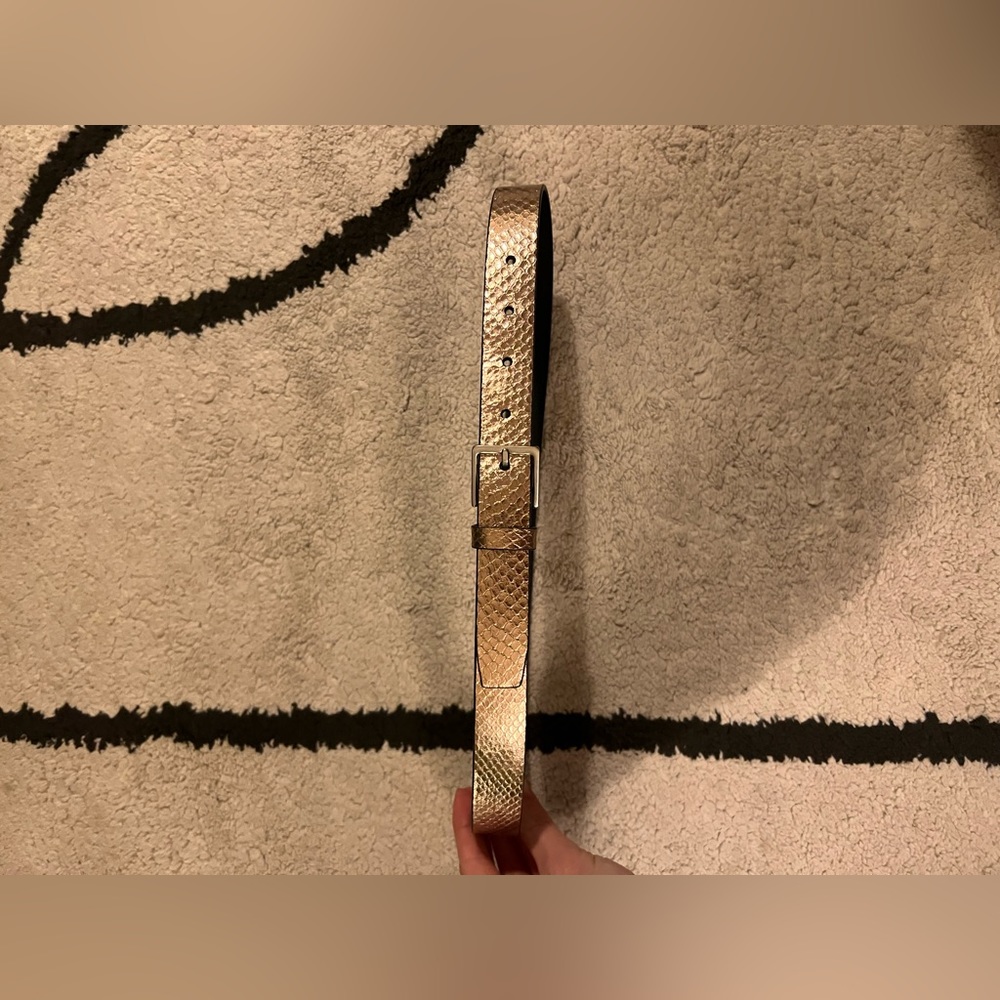 Paul Smith 100% Leather Rose Gold Belt